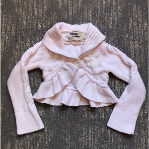 Oshkosh Baby Girl Cable Knit Cardigan Sweater Size 12 Months
